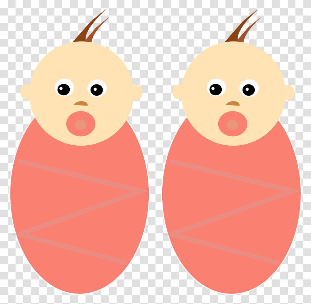 Hd Baby Girls Babies Identical Twins Clipart, Snowman, Winter, Outdoors, Nature Transparent Png