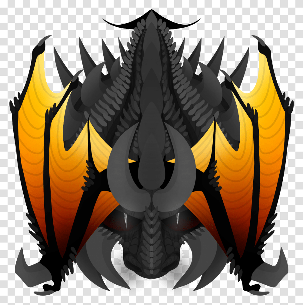 Hd Black Dragon Skin Fly Anim Mop Io Black Dragon Transparent Png