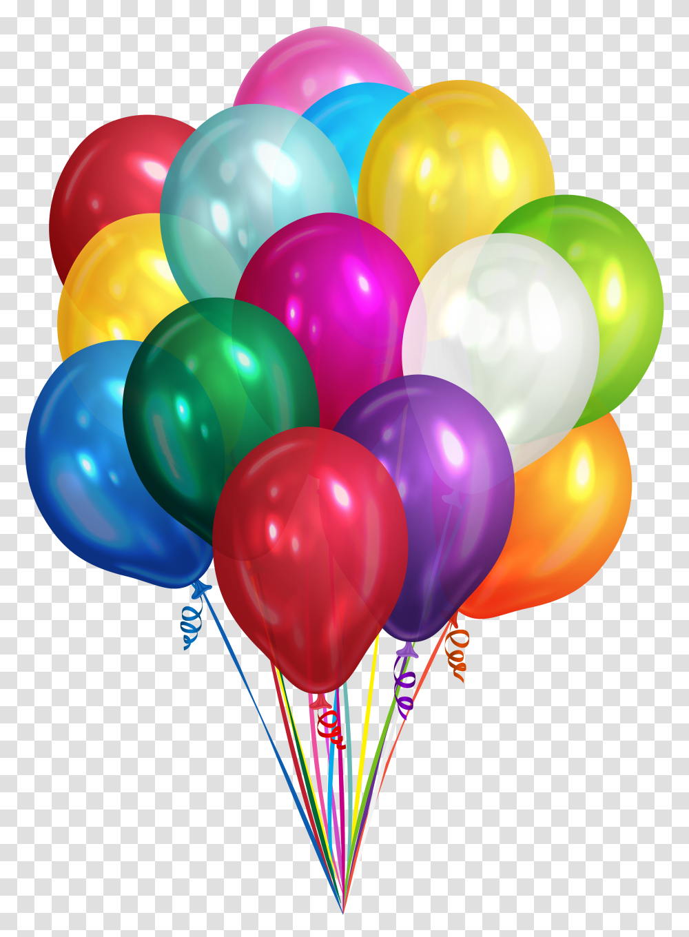 Hd Bunch Of Balloons Real Birthday Balloons Transparent Png