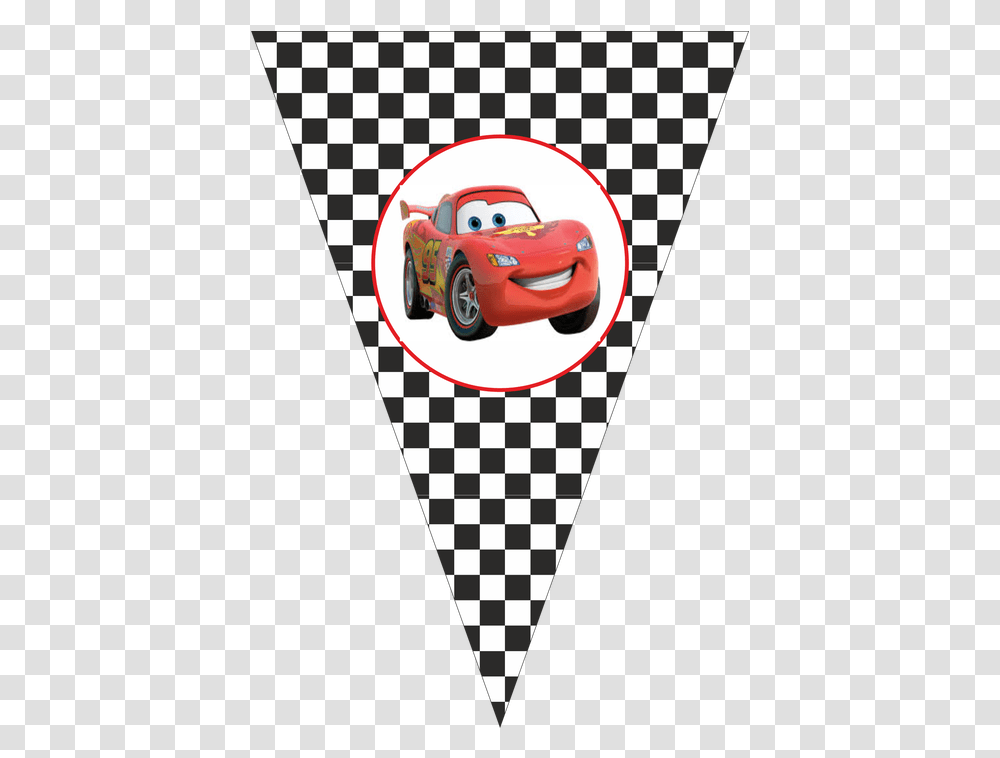 Hd Cars Rayo Mcqueen Printable Cars Birthday Banner Template, Label, Text, Sticker, Triangle Transparent Png