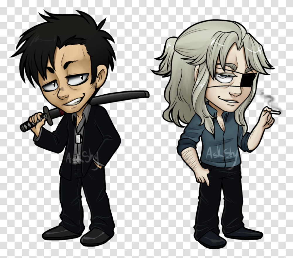 Hd Chibi Anime Mangaka Gangster Gangsta Chibi, Comics, Book, Person, Human Transparent Png