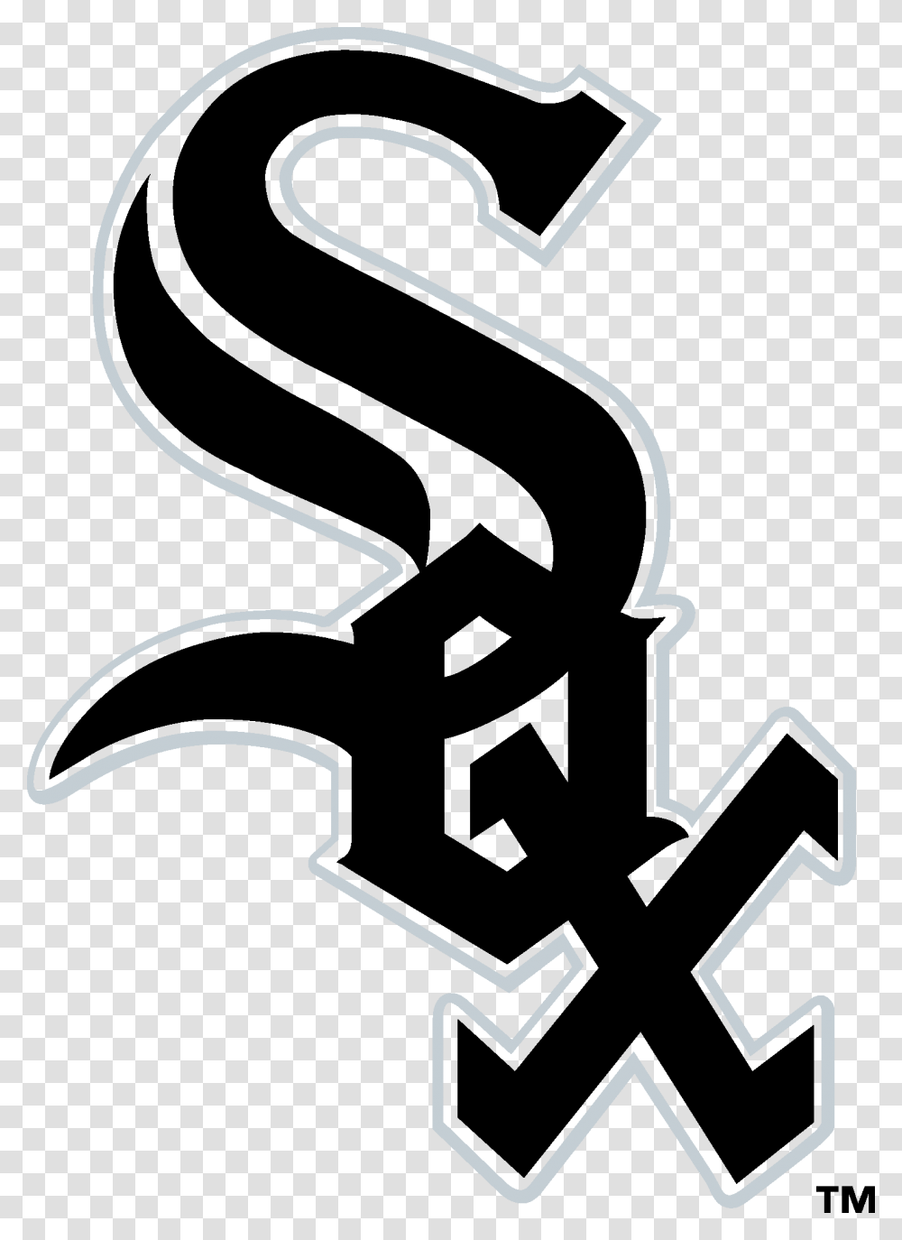 Hd Chicago White Sox Logo Chicago White Sox Logo 2018, Cross, Stencil, Sink Faucet Transparent Png