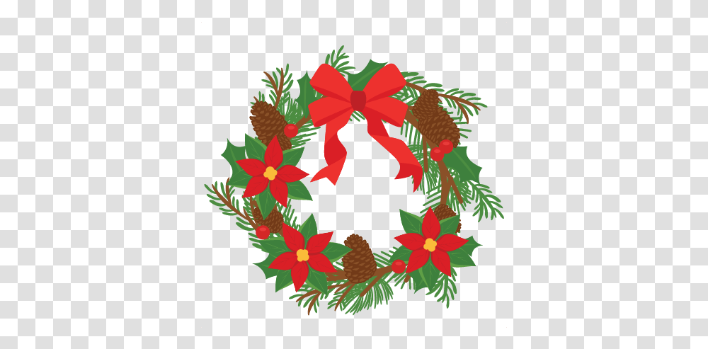 Hd Christmas Wreath Decoration Images Free Download Cute Christmas Wreath Clipart, Graphics, Green, Floral Design, Pattern Transparent Png