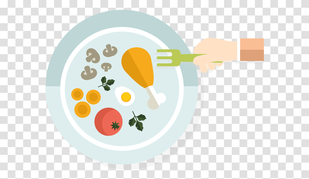 Hd Dinner Plate Clipart Healthy Food Plate Cartoon, Meal, Bowl, Dish, Maraca Transparent Png