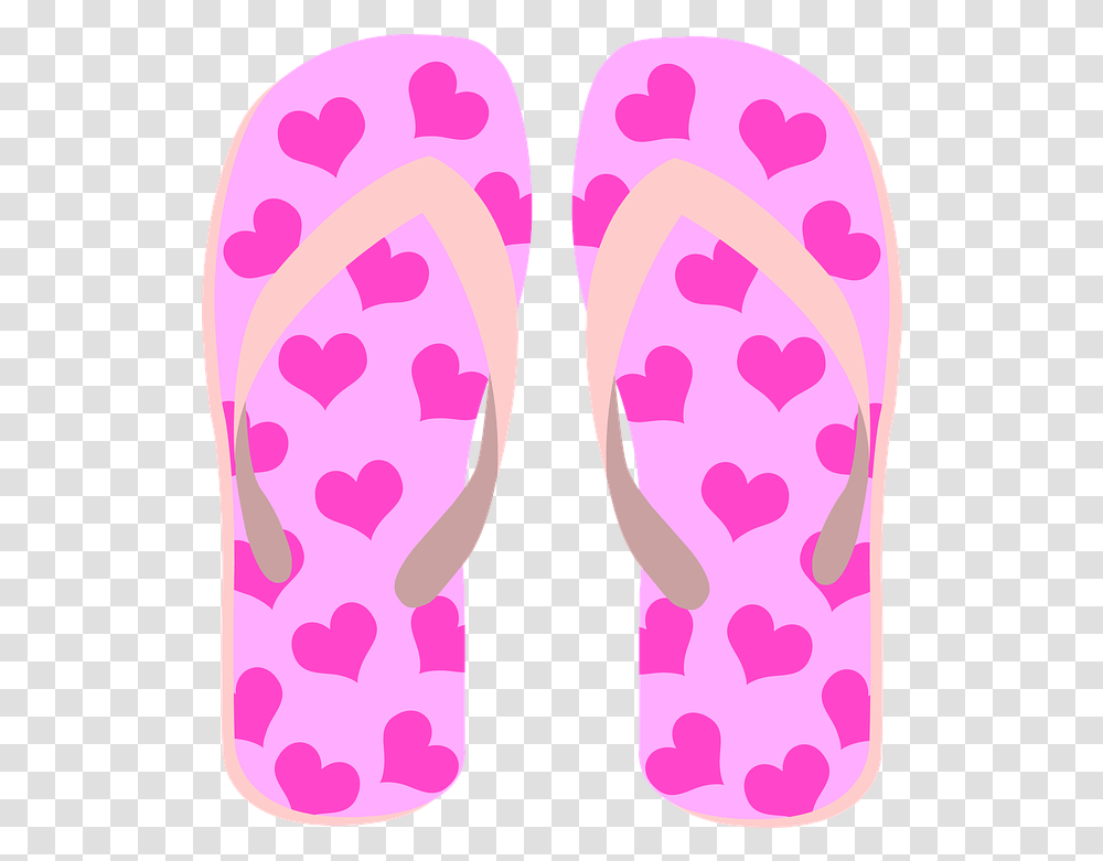 Hd Flip Flops Pink Flip Flops Clip Art, Clothing, Apparel, Footwear, Flip-Flop Transparent Png