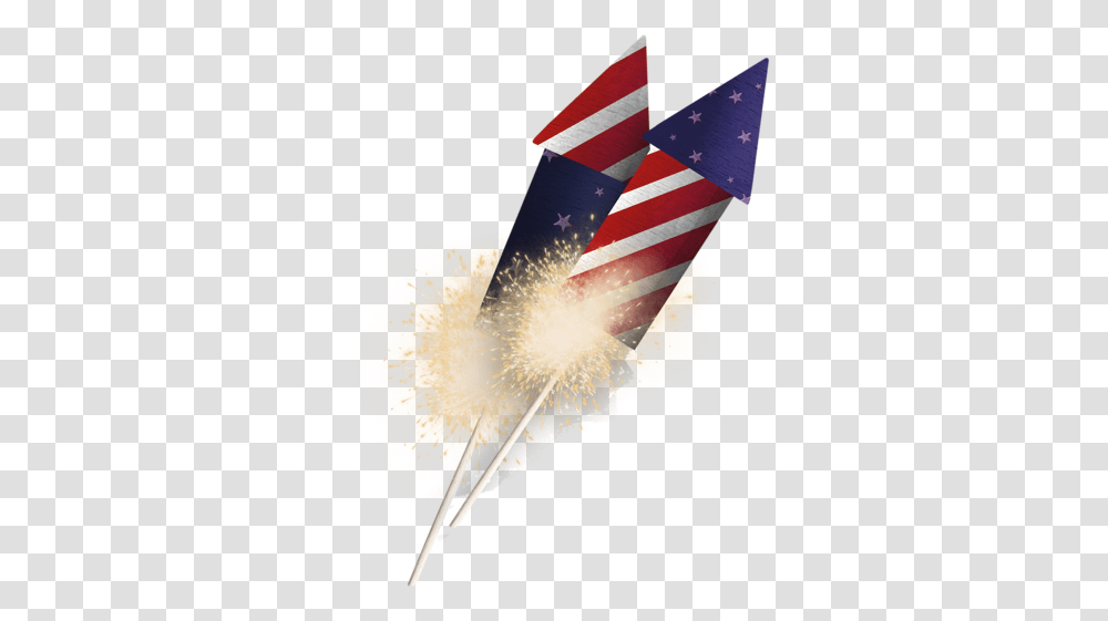 Hd Free Rocket Fireworks Clipart Pack 5668 4th Of July Rockets, Flag, Symbol, Bird, Animal Transparent Png