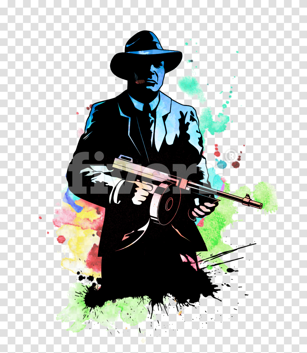 Hd Gangster Image Gangster, Person, Graphics, Art, Clothing Transparent Png
