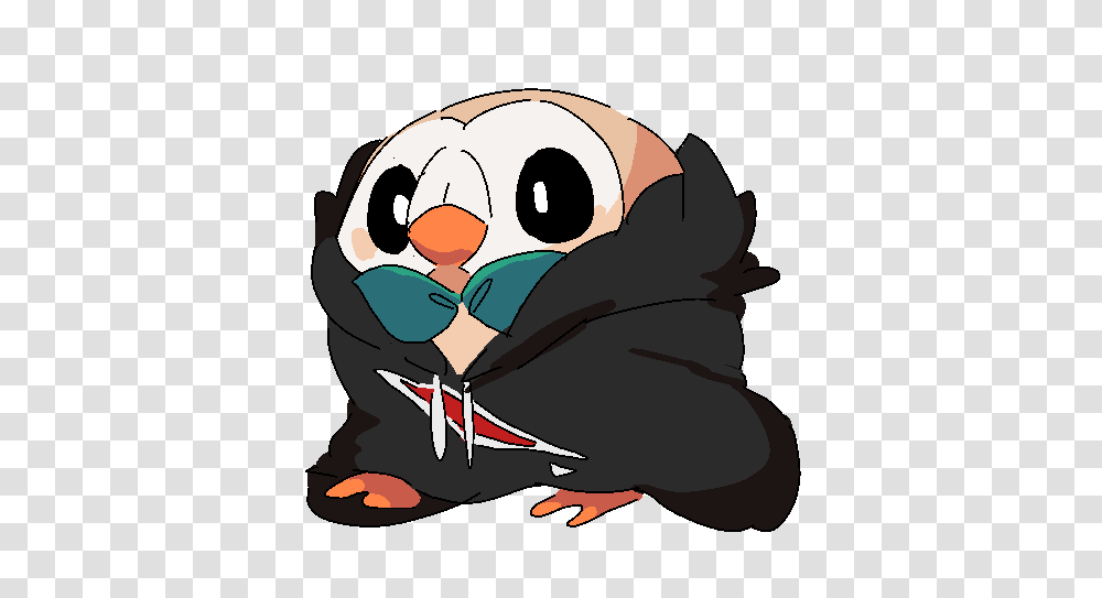 Hd Gladio And Rowlet Drawn By Kundroid Pokemon Profile Picture Rowlet, Animal, Bird, Helmet, Soccer Ball Transparent Png