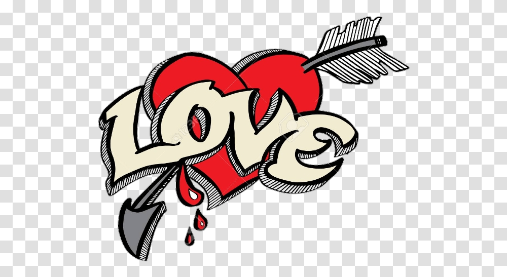 Hd Graffiti Sticker Graffiti Love Heart, Label, Text, Graphics, Symbol Transparent Png