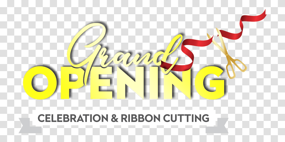 Hd Grand Opening Ribbon Cutting Grand Opening Logo In, Text, Alphabet, Word, Label Transparent Png