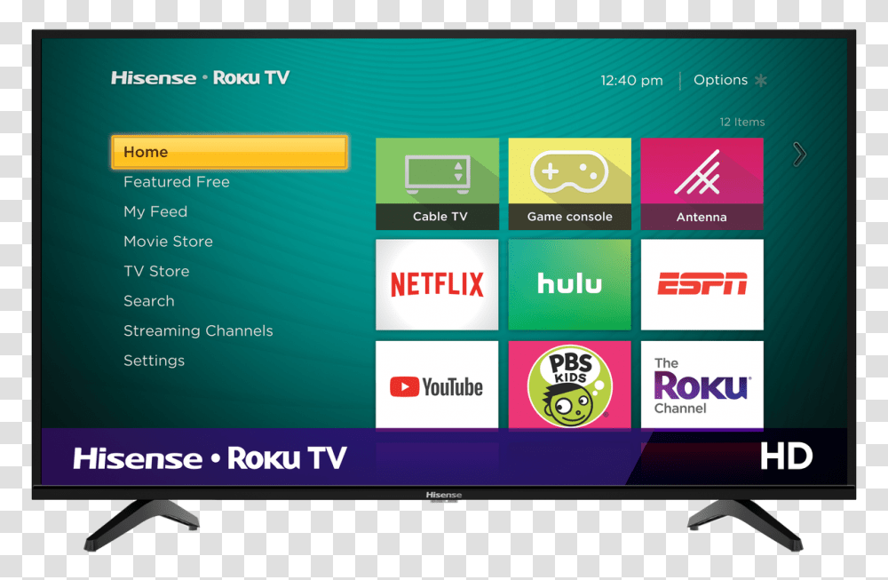 Hd Hisense Roku Tv Smart Tv Hisense, Monitor, Screen, Electronics, Display Transparent Png