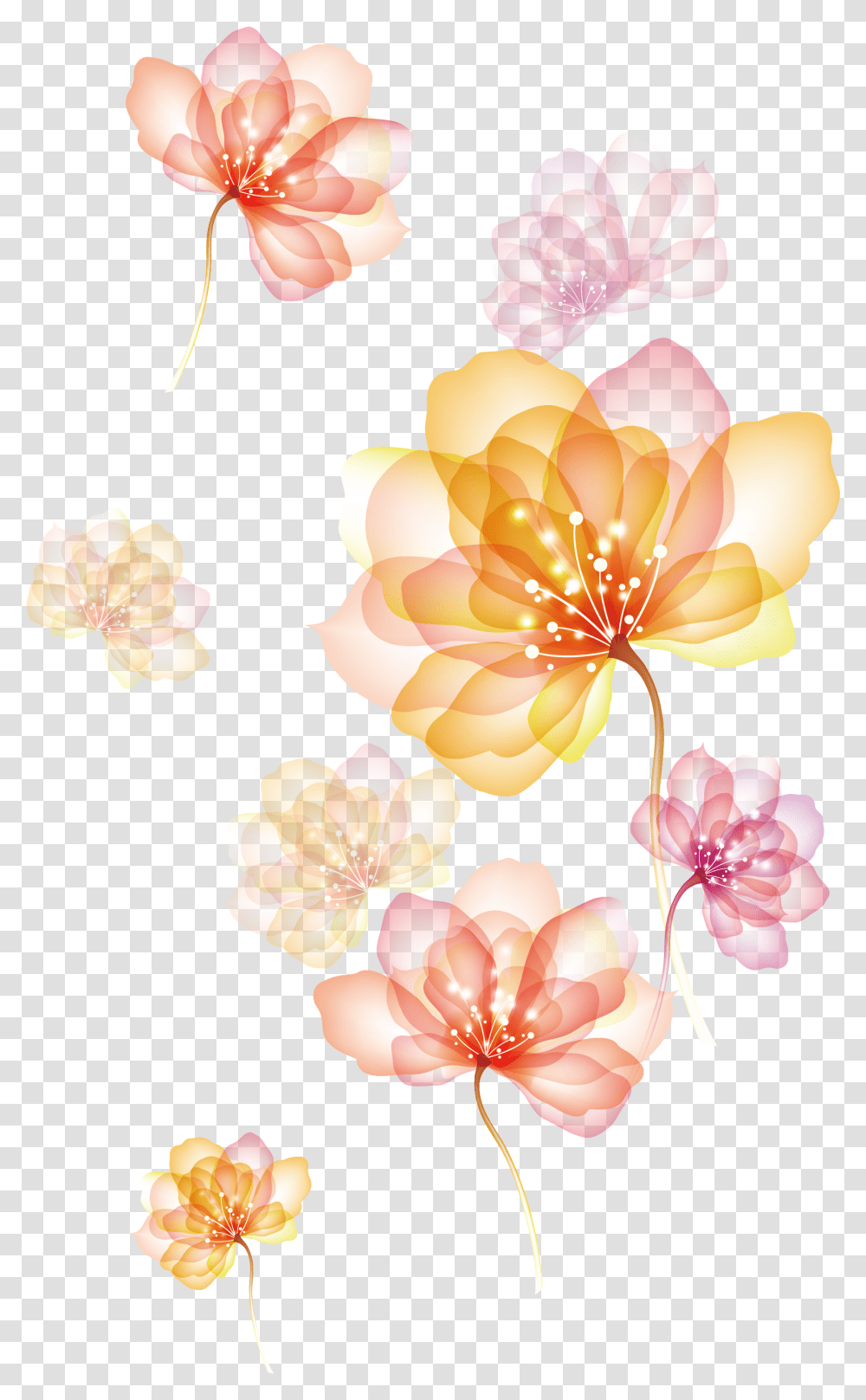 Hd Image Free Clipart Flower Effect, Plant, Blossom, Dahlia, Anther Transparent Png