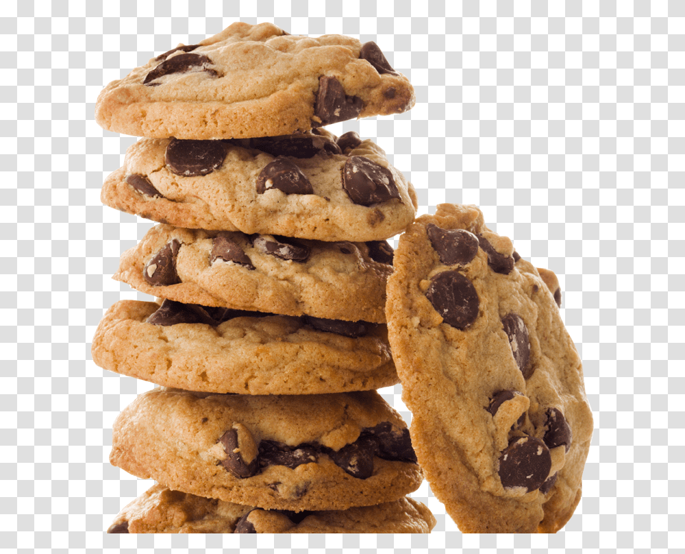 Hd Image Picpng Stack Of Chocolate Chip Cookies, Food, Biscuit, Bread, Burger Transparent Png