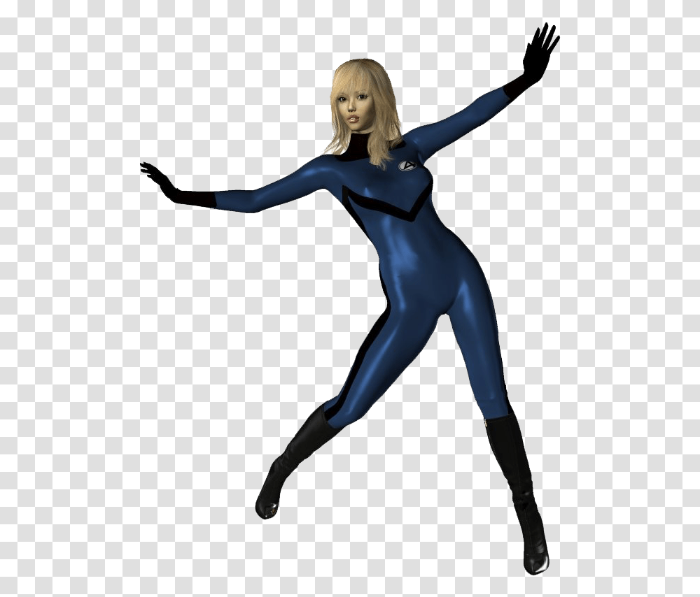Hd Invisible Cat Girl Marvel Invisible Woman Render, Dance Pose, Leisure Activities, Spandex, Person Transparent Png