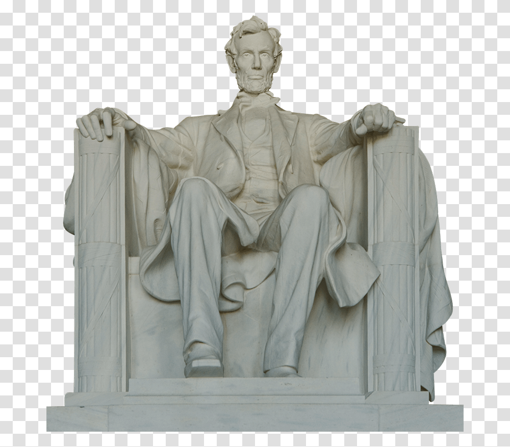 Hd Lincoln Memorial Background Lincoln Memorial, Statue, Sculpture, Person Transparent Png