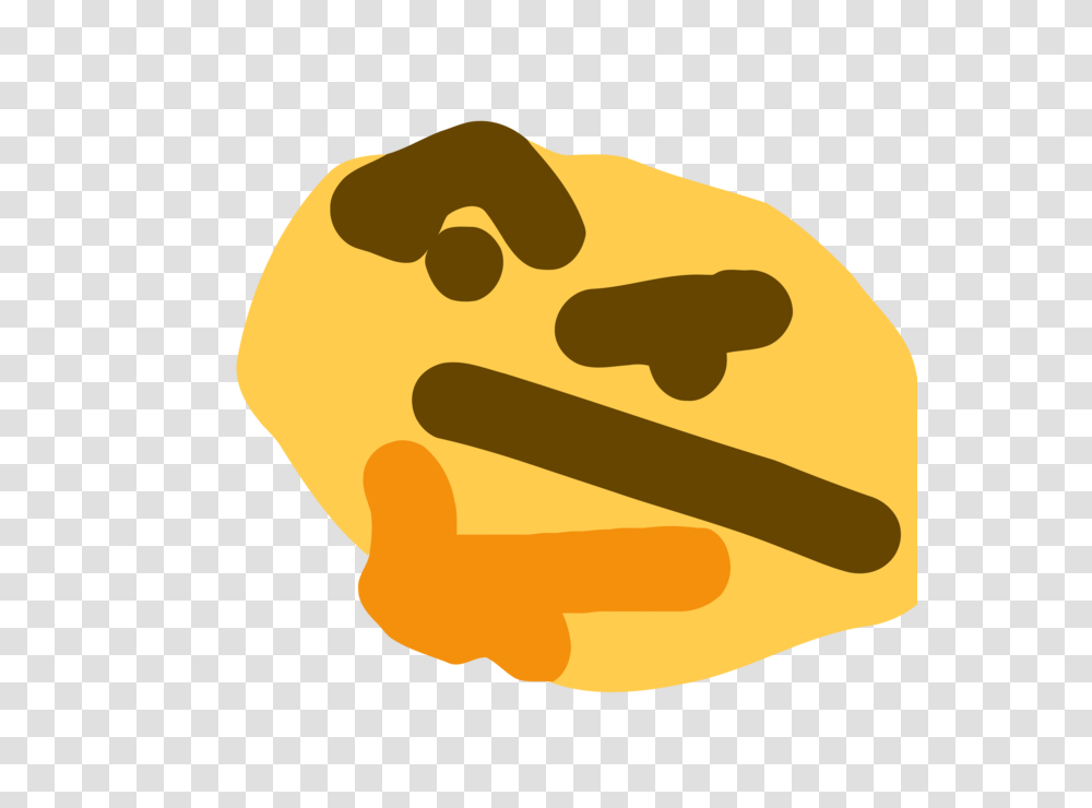 Hd Mspaint Thinking Face Emoji Know Your Meme, Food, Bread, Toast, French Toast Transparent Png