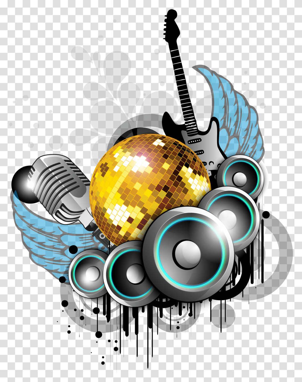 Hd Nightclub Background Music Party Background Musik Vektor, Graphics, Sphere, Floral Design, Pattern Transparent Png