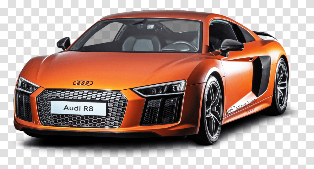 Hd Orange Audi R8 Car Audi R8, Vehicle, Transportation, Automobile, Windshield Transparent Png