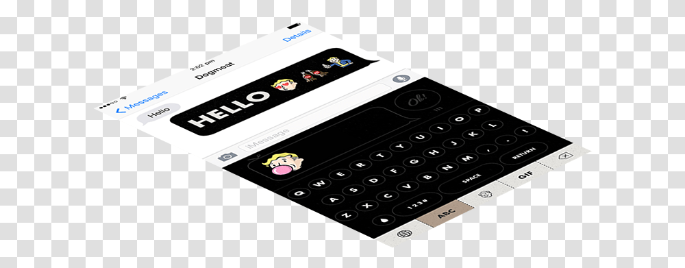 Hd Over 60 Emoji And Animated Vault Boy Mobile Phone, Text, Hand-Held Computer, Electronics, Computer Keyboard Transparent Png