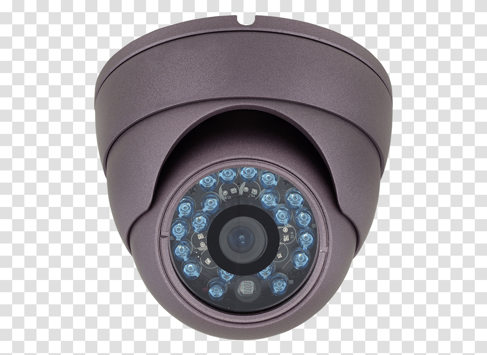 Hd Over Coax Turret Style Camera Hidden Camera, Security, Helmet, Apparel Transparent Png