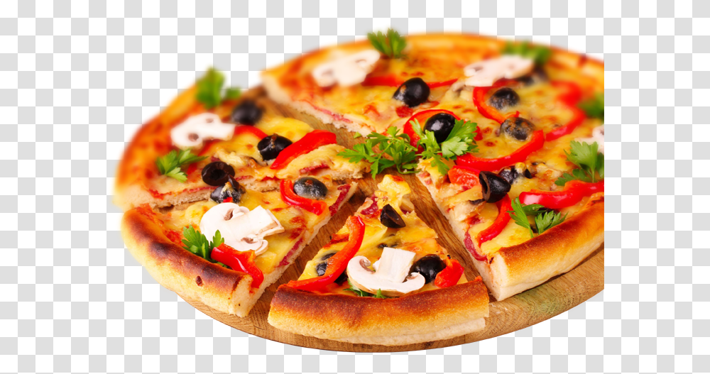 Hd Pizza, Food, Meal, Dish, Plant Transparent Png