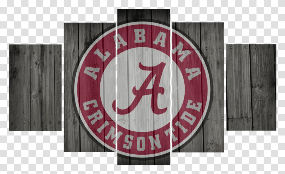 Hd Printed Alabama Football Logo 5 Pieces Canvas Alabama Crimson Tide, Alphabet, Trademark Transparent Png