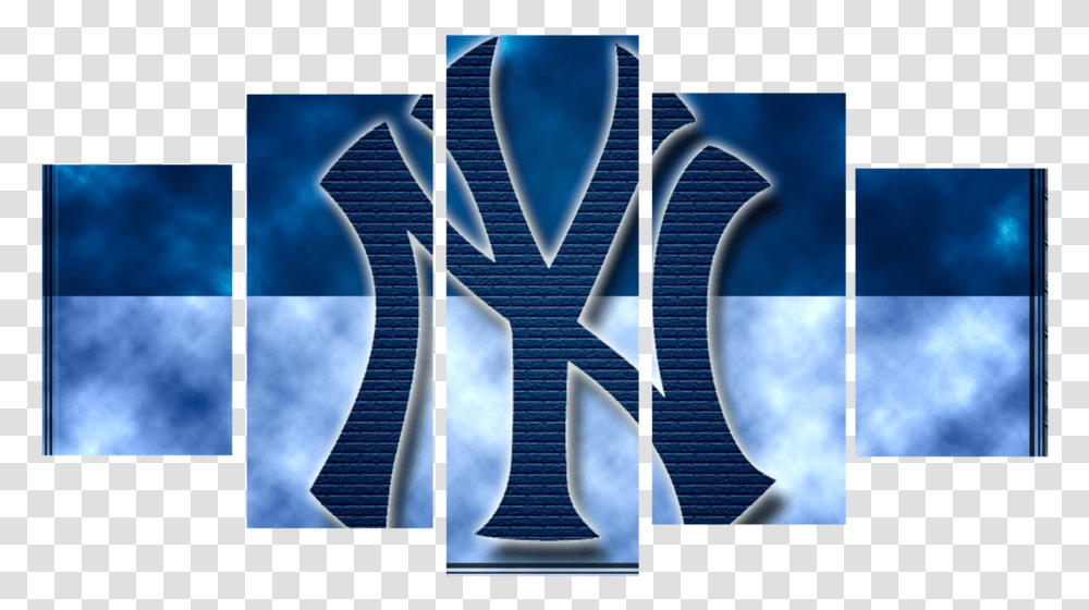 Hd Printed Ny Yankees Logo 5 Pieces Canvas Iphone New York Yankees, Alphabet, Word Transparent Png