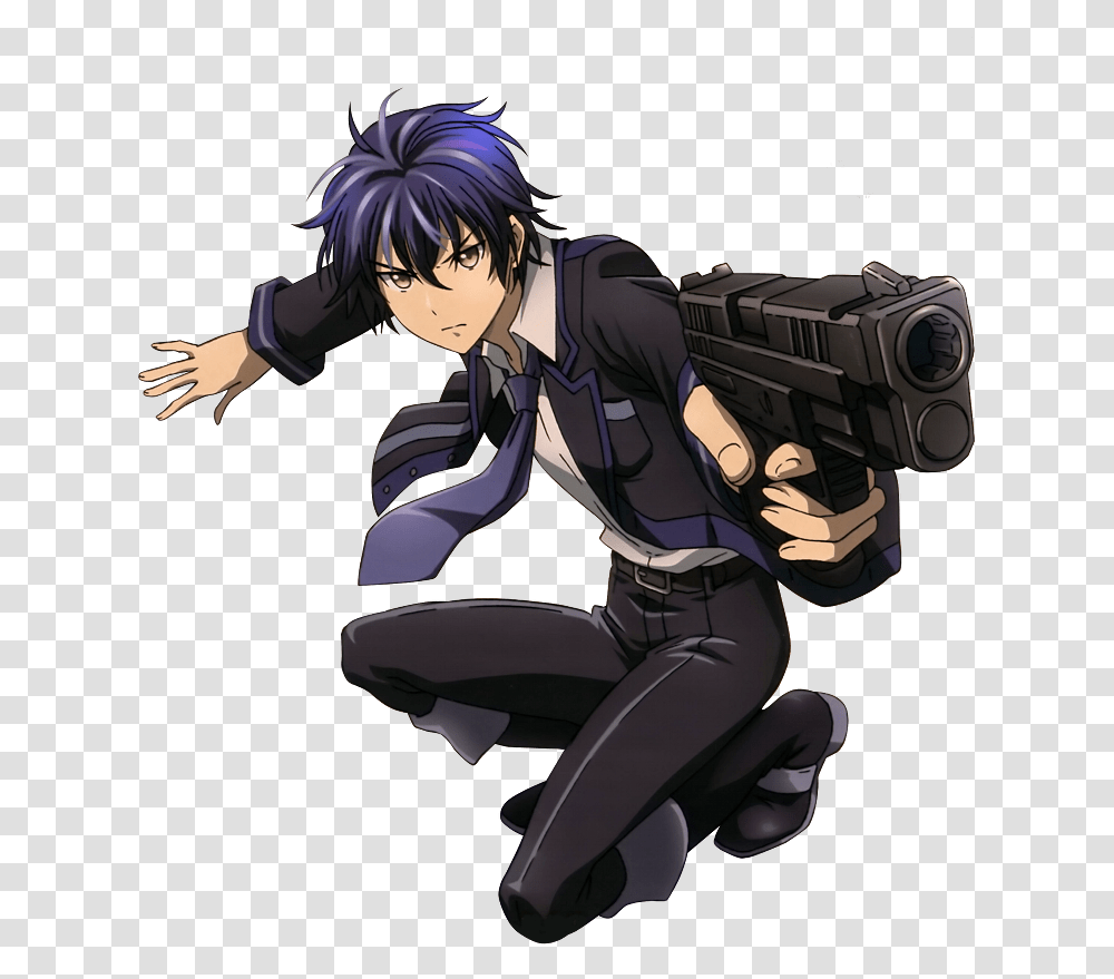 Hd Rentarou Reference Black Bullet, Person, Human, Comics, Book Transparent Png