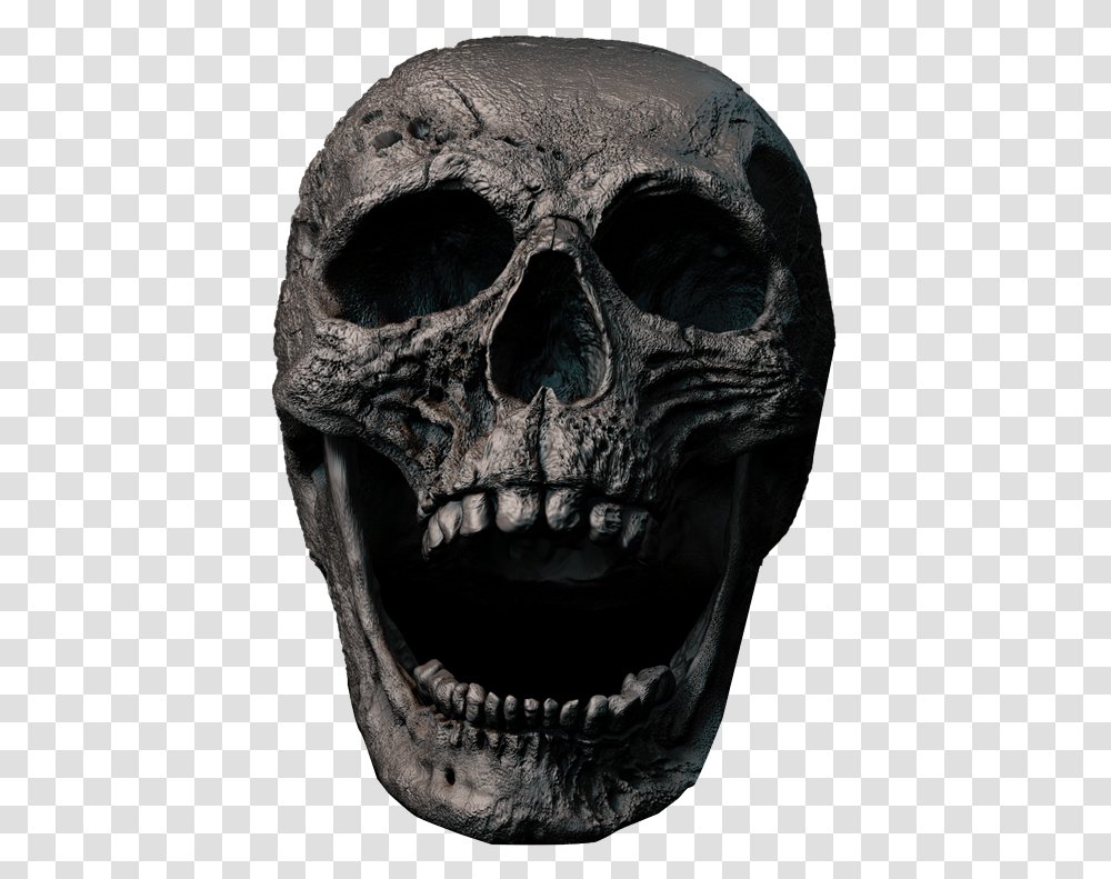 Hd Skull Image Download Scary Skeleton, Head, Elephant, Wildlife, Mammal Transparent Png