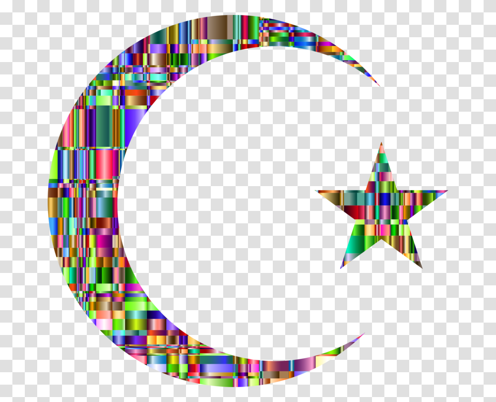 Hd Star And Crescent Islam Crescent Clipart, Balloon, Star Symbol, Flag Transparent Png