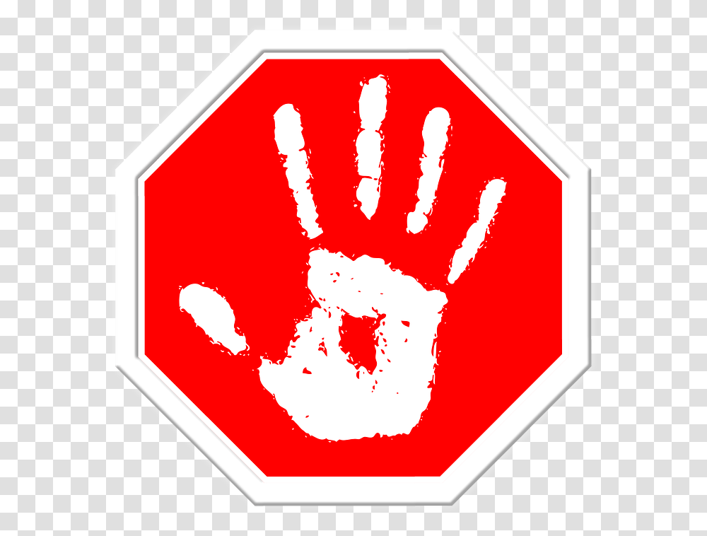 Hd Stop Black And Yellow, Symbol, Road Sign, Stopsign, Hand Transparent Png