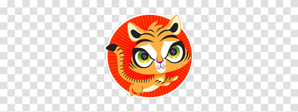 Hd Tiger, Label Transparent Png