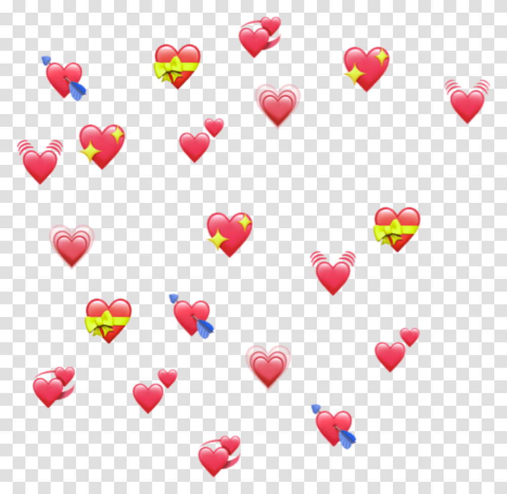 Hd Uwu Hearts Emoji Reactmemes Memes Meme Heart Lmao Emoji Hearts, Petal, Flower, Plant, Blossom Transparent Png