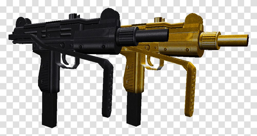 Hd Uzi Gold Uzi, Gun, Weapon, Weaponry, Shotgun Transparent Png