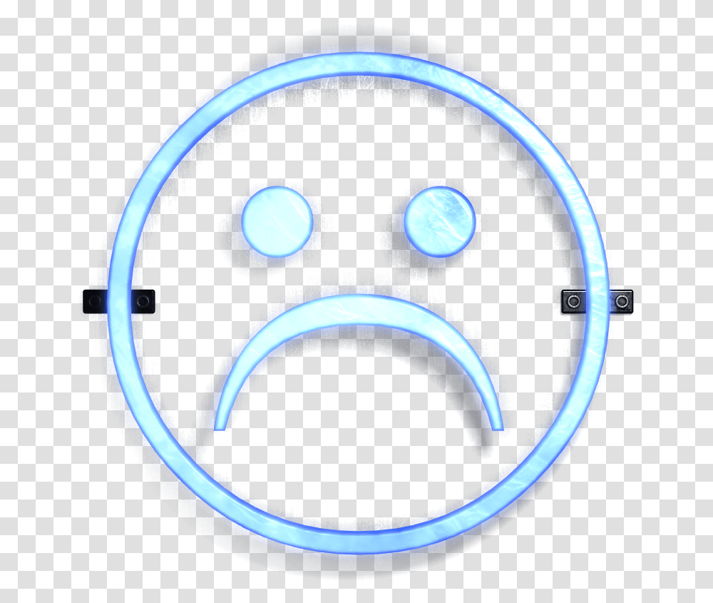 Hd Vfx Neon Symbol Sad Face Dance, Light, Disk Transparent Png