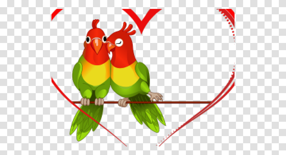Hd Wedding Heart Design Clipart Love Birds Background, Elf, Animal, Toy Transparent Png