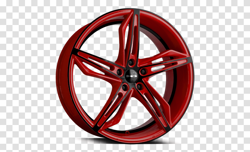 Hd Wheels Fly Cutter Gloss Red With Black Ed Coated Face Car Wheel, Machine, Tire, Helmet, Clothing Transparent Png