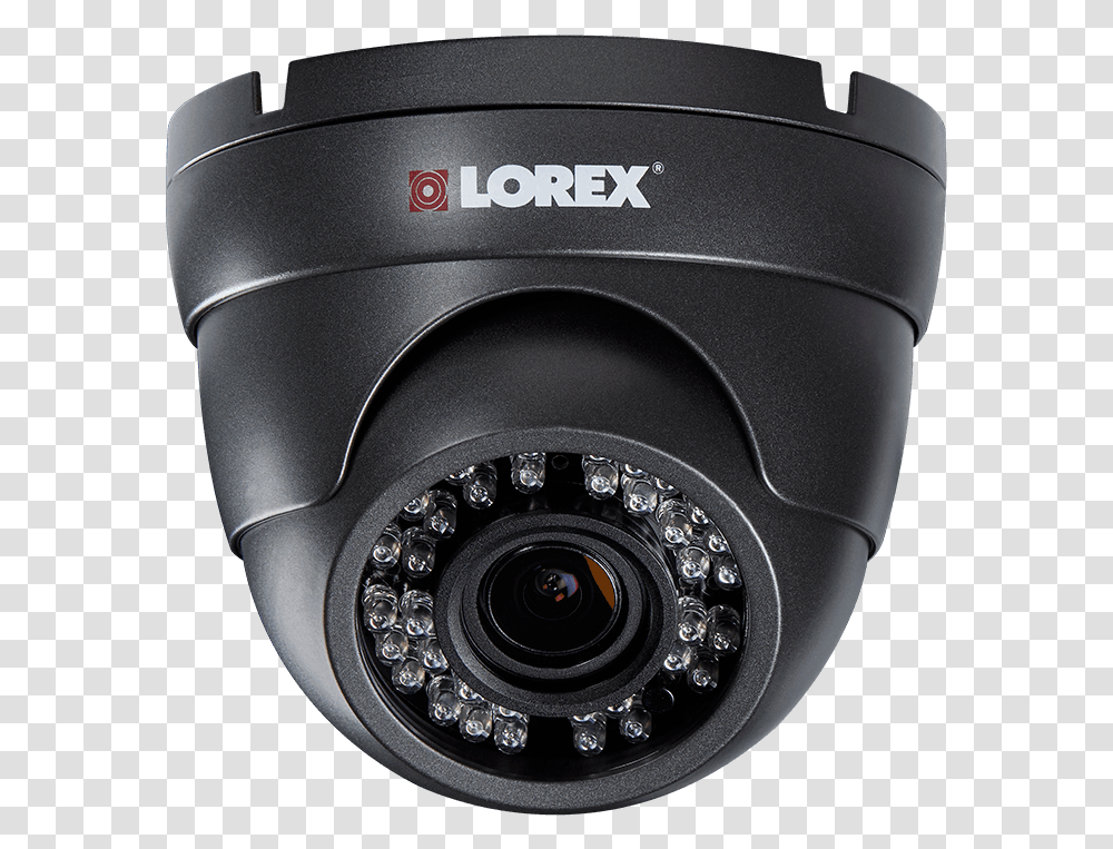 Hd Zoom Security Dome Camera With Motorized Varifocal Lorex Security Cameras, Helmet, Apparel, Electronics Transparent Png