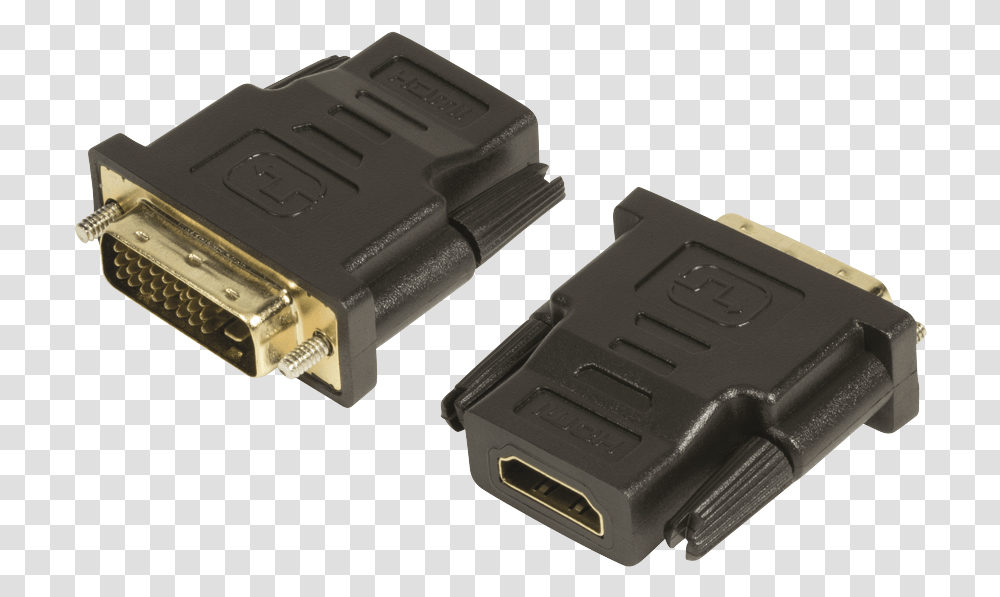 Hdmi To Dvi Converter Plug, Adapter, Gun, Weapon, Weaponry Transparent Png