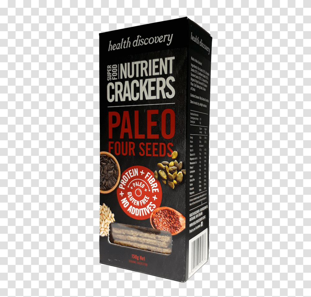 Hdoc Rozp0c16y1oo Paleo Four Seed Crackers, Book, Plant, Food, Nut Transparent Png