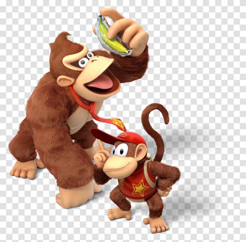 He Looks Like A Plush Donkey Kong Country Tropical Freeze, Toy, Sweets, Food, Confectionery Transparent Png