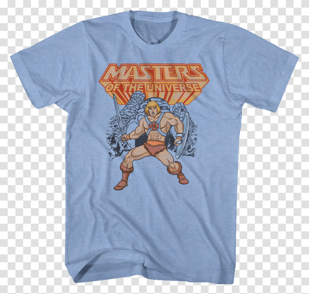 He Man Action Pose Masters Of The Universe T Shirt Transformers Lets Roll Out, Apparel, Person, Human Transparent Png