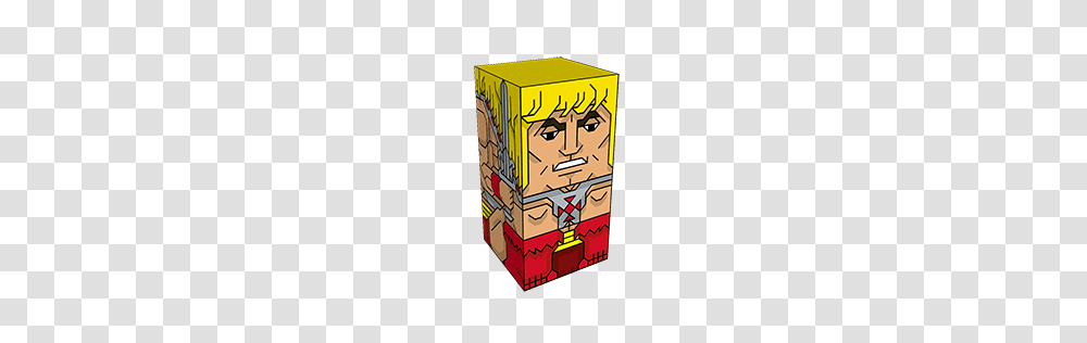 He Man Character Paper Toy Squatties, Box, Plant, Label Transparent Png