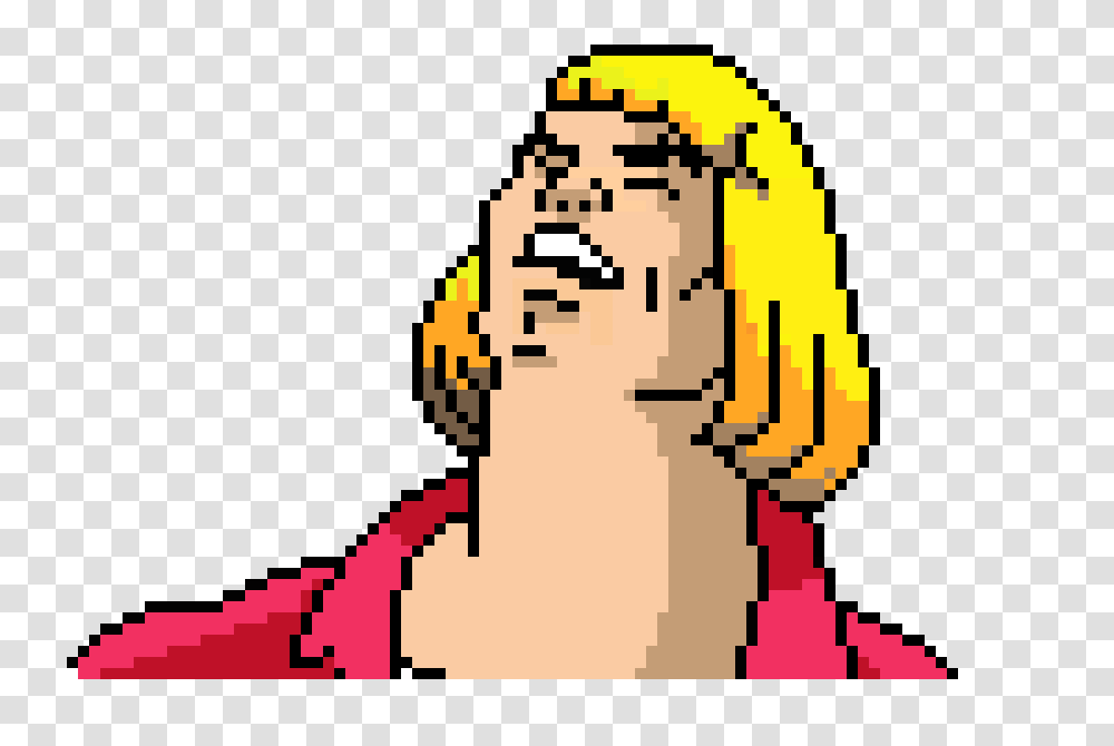 He Man Whats Going On Pixel Art Maker, Label, Head Transparent Png