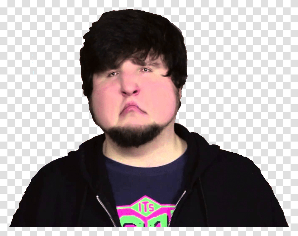 He Was Called Fat Image Jontron Gay, Face, Person, Human, Clothing Transparent Png