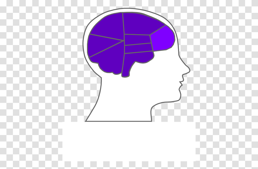 Head And Brain Outline Svg Clip Arts Human Brain, Label, Plot, Diagram Transparent Png