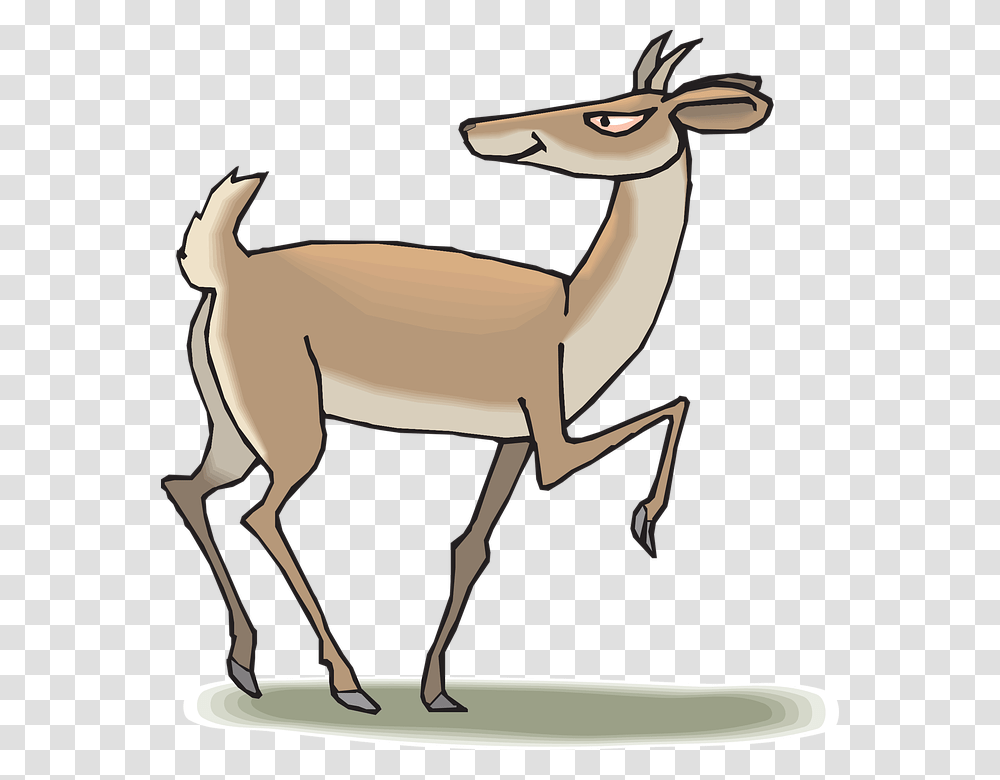 Head Back Walking Animal Evil Demon Antelope Antelope Clipart, Gazelle, Wildlife, Mammal, Axe Transparent Png