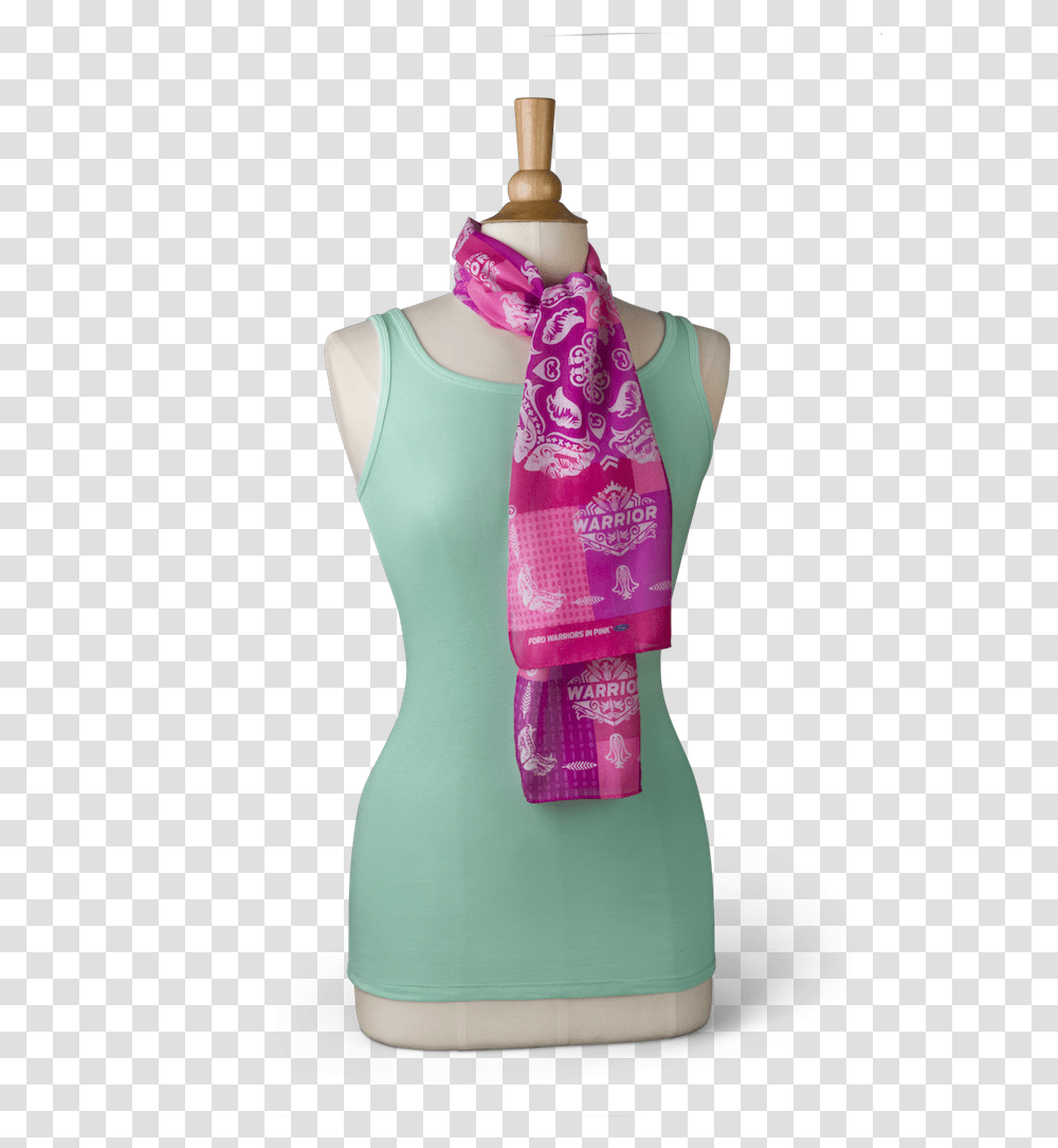 Head Bandana Ford Warriors In Pink 2018 Scarf, Apparel, Stole, Person Transparent Png