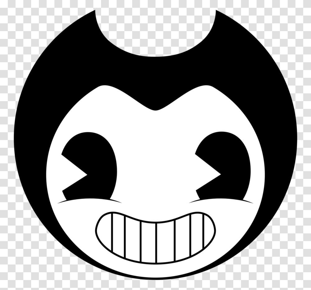 Head Bendy And The Ink Machine Head, Stencil, Recycling Symbol Transparent Png