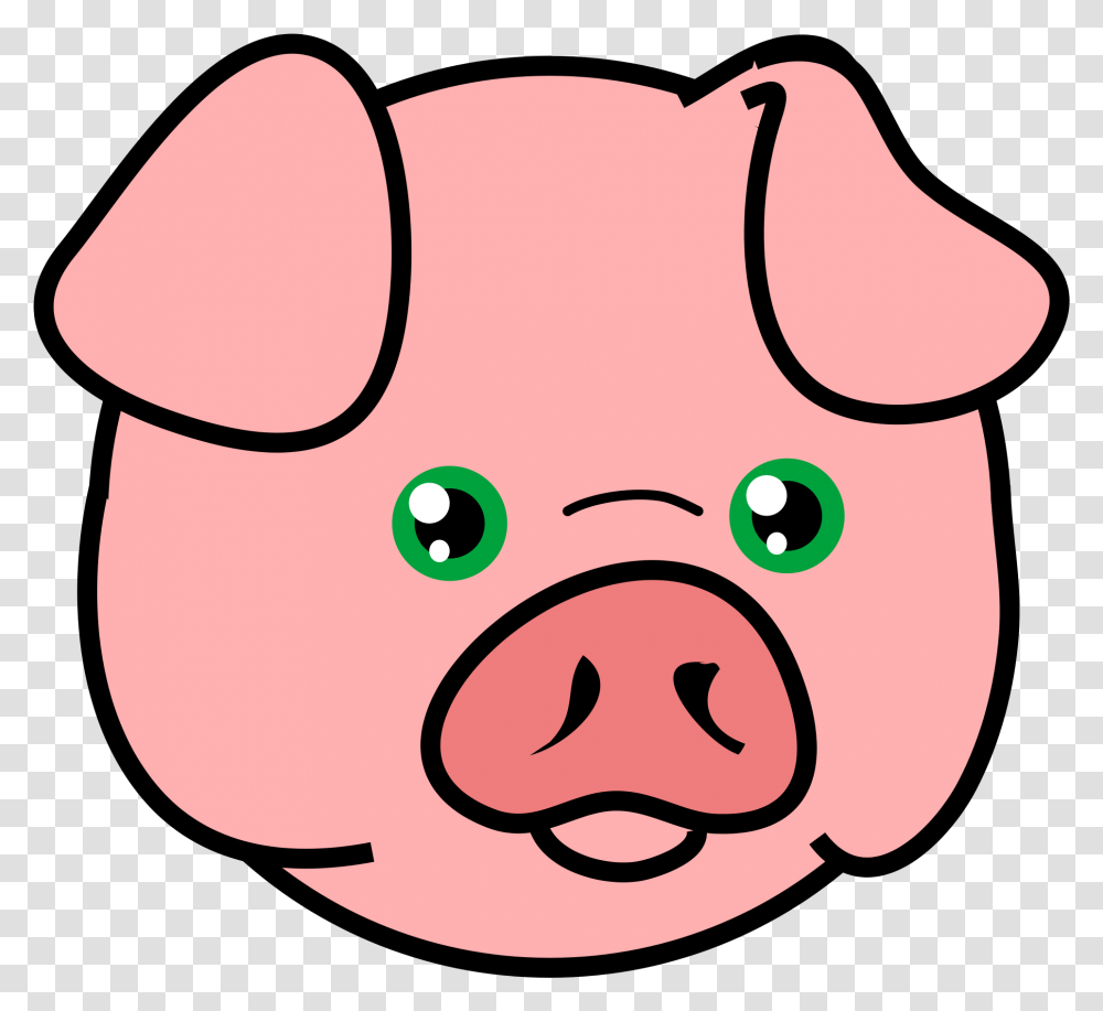 Head Clipart Pig Pig Face Clipart, Mammal, Animal, Piggy Bank Transparent Png
